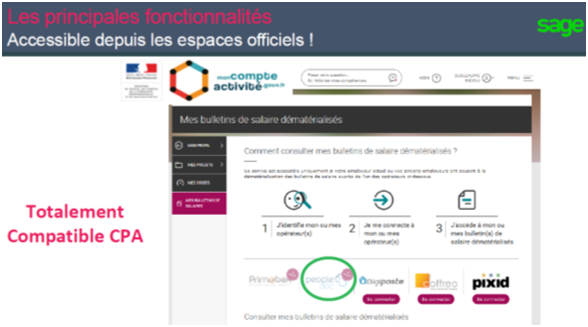 Intégration du bulletin de paie sur le CPA avec Sage et People Doc Intégration du bulletin de paie sur le CPA avec Sage et People Doc
